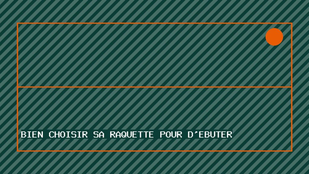 Bien choisir sa raquette pour débuter